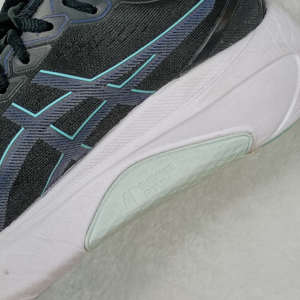 ASICS Gel-Kayano 30 Womens Running Shoes Black Teal Lime Green US 9.5 - Picture 7 of 8